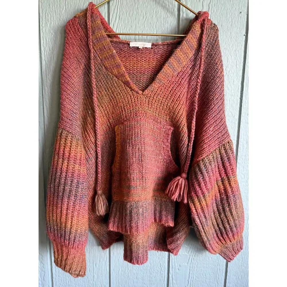 LoveShackFancy Remington Alpaca Pullover Bell Sleeve, XS/S $620 - Picture 4 of 9